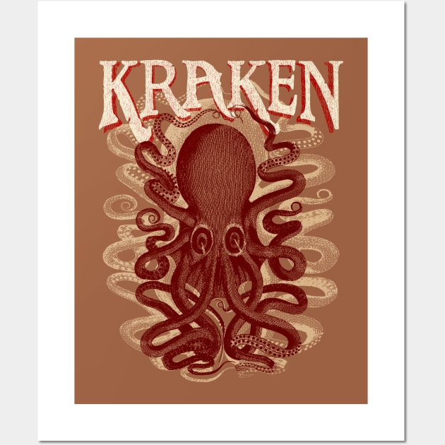 Legendary Kraken Wall Art by Adatude